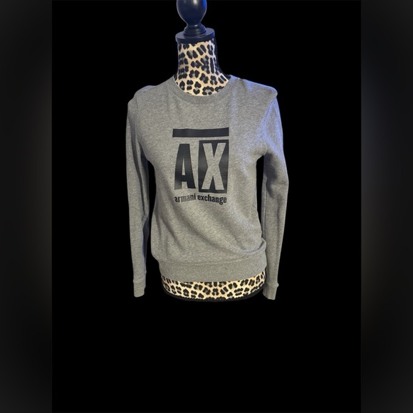 A/X Armani Exchange Charcoal Crewneck Sweater - Picture 1 of 2